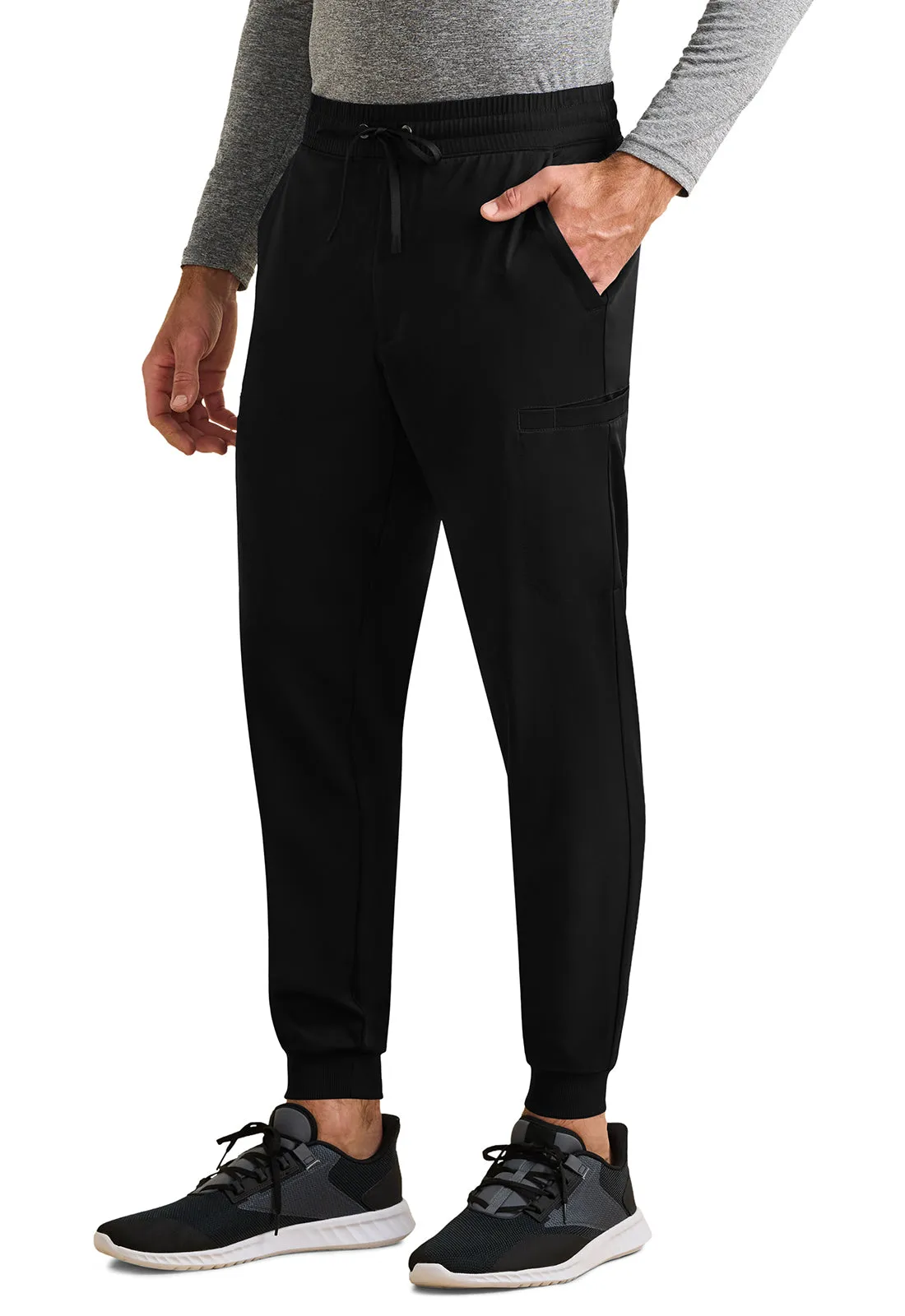 HH Works HH054 Rafael Men's Mid Rise Zip Fly Jogger Black