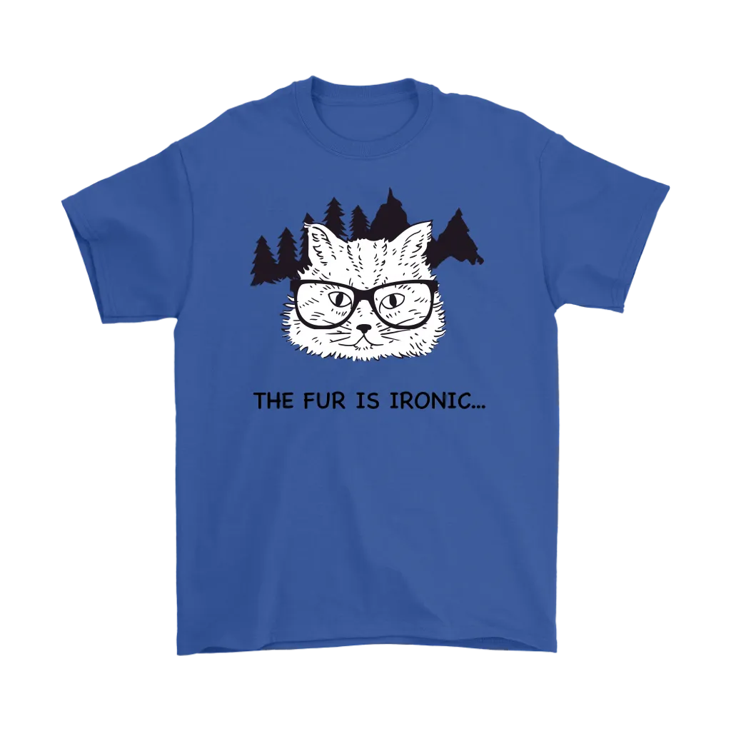Hipster Cat T-shirt, Gift for Hipster, Ironic Cat Shirt, Shirt for Cat Lover, Hipster Cat Shirt