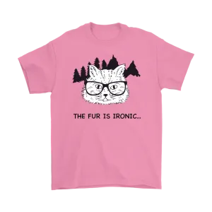 Hipster Cat T-shirt, Gift for Hipster, Ironic Cat Shirt, Shirt for Cat Lover, Hipster Cat Shirt