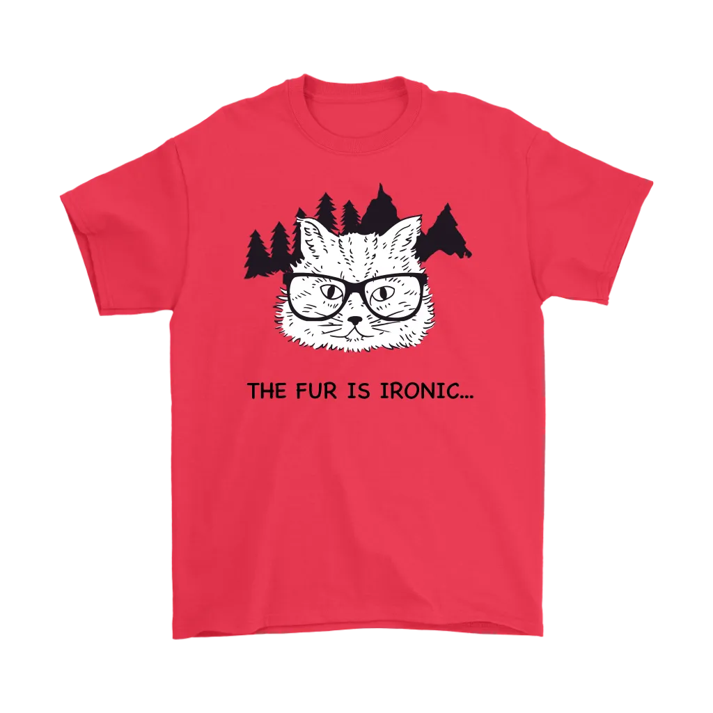 Hipster Cat T-shirt, Gift for Hipster, Ironic Cat Shirt, Shirt for Cat Lover, Hipster Cat Shirt