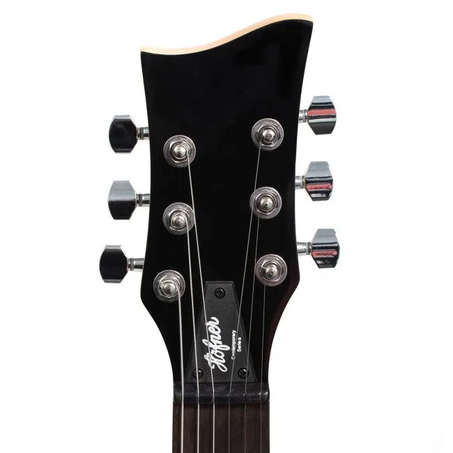 Hofner HOF-HCT-SH-PU-O Shorty Electric Travel Guitar - Metallic Purple - with Gig Bag