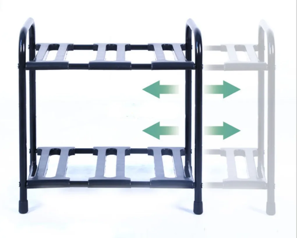 Homlly Under Sink 2 Tier Expandable Shelf Rack with Removable Panels