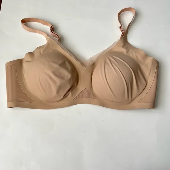 Honeylove Crossover Wireless Nude Bra Size 1X