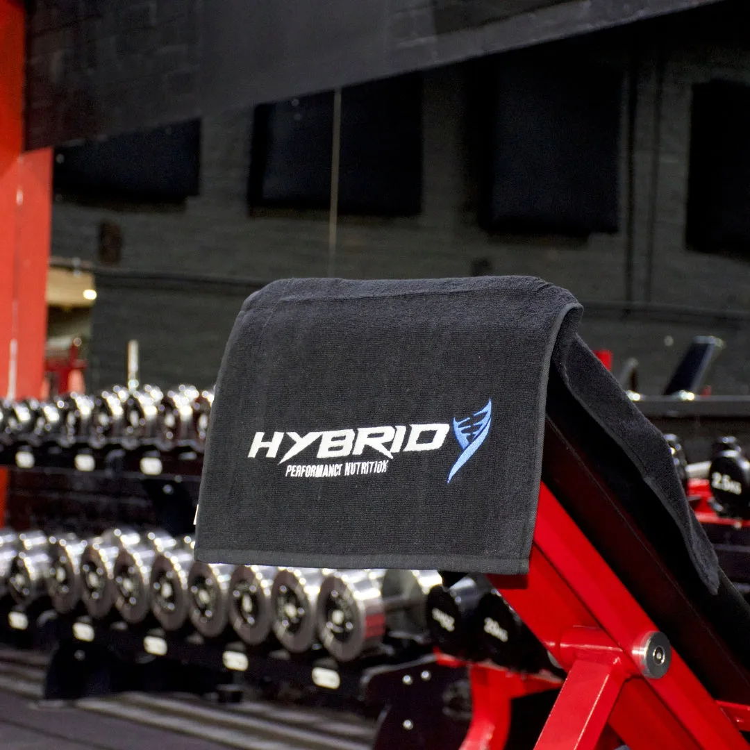 Hybrid Nutrition Gym Black Towel
