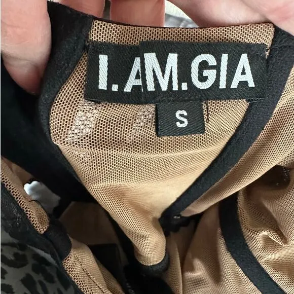 I.AM.GIA KIANA BUSTIER Black Lace Small
