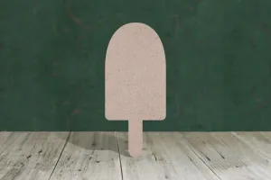 Ice Lolly 1 round top - wooden craft cut-out - 3mm MDF