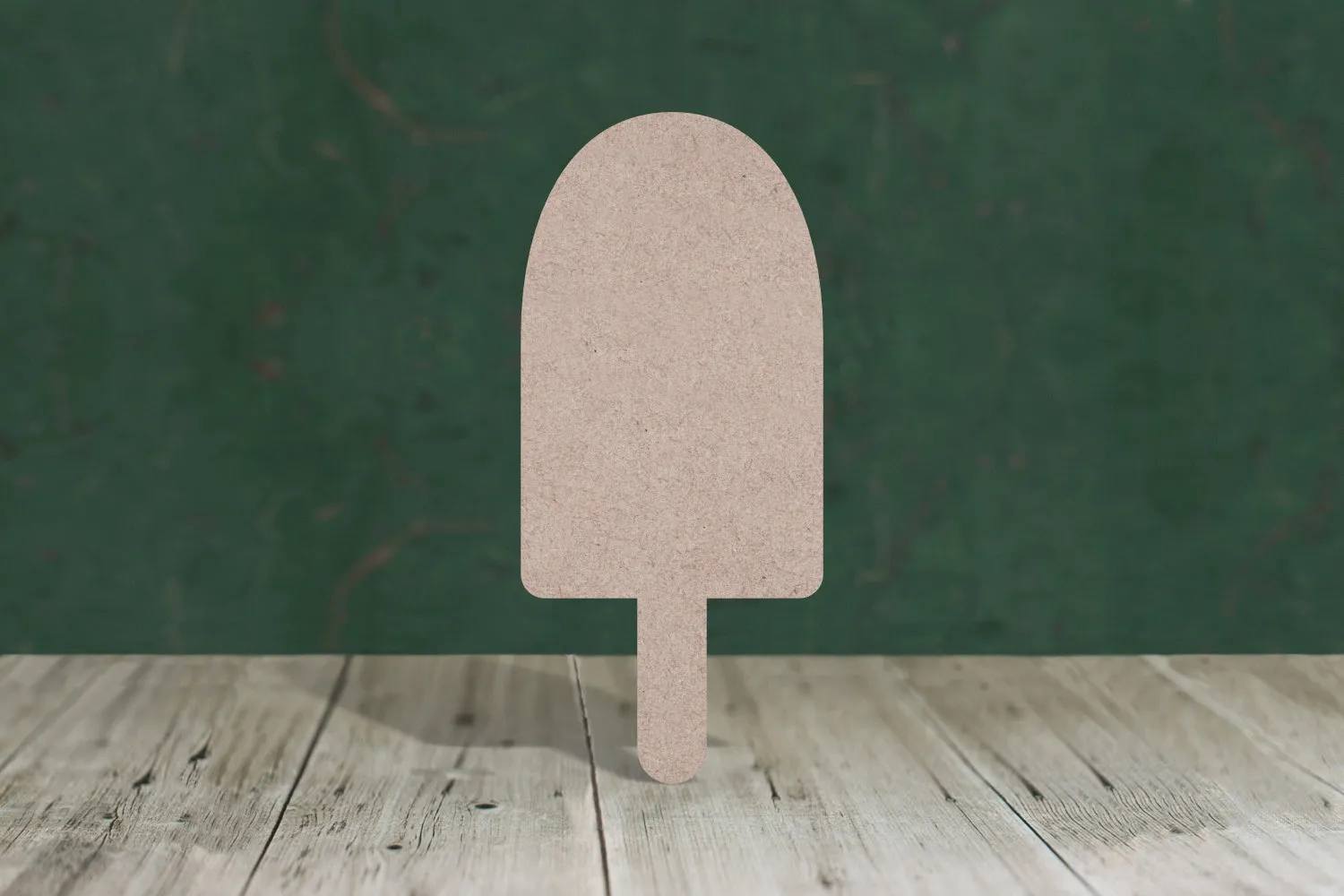 Ice Lolly 1 round top - wooden craft cut-out - 3mm MDF