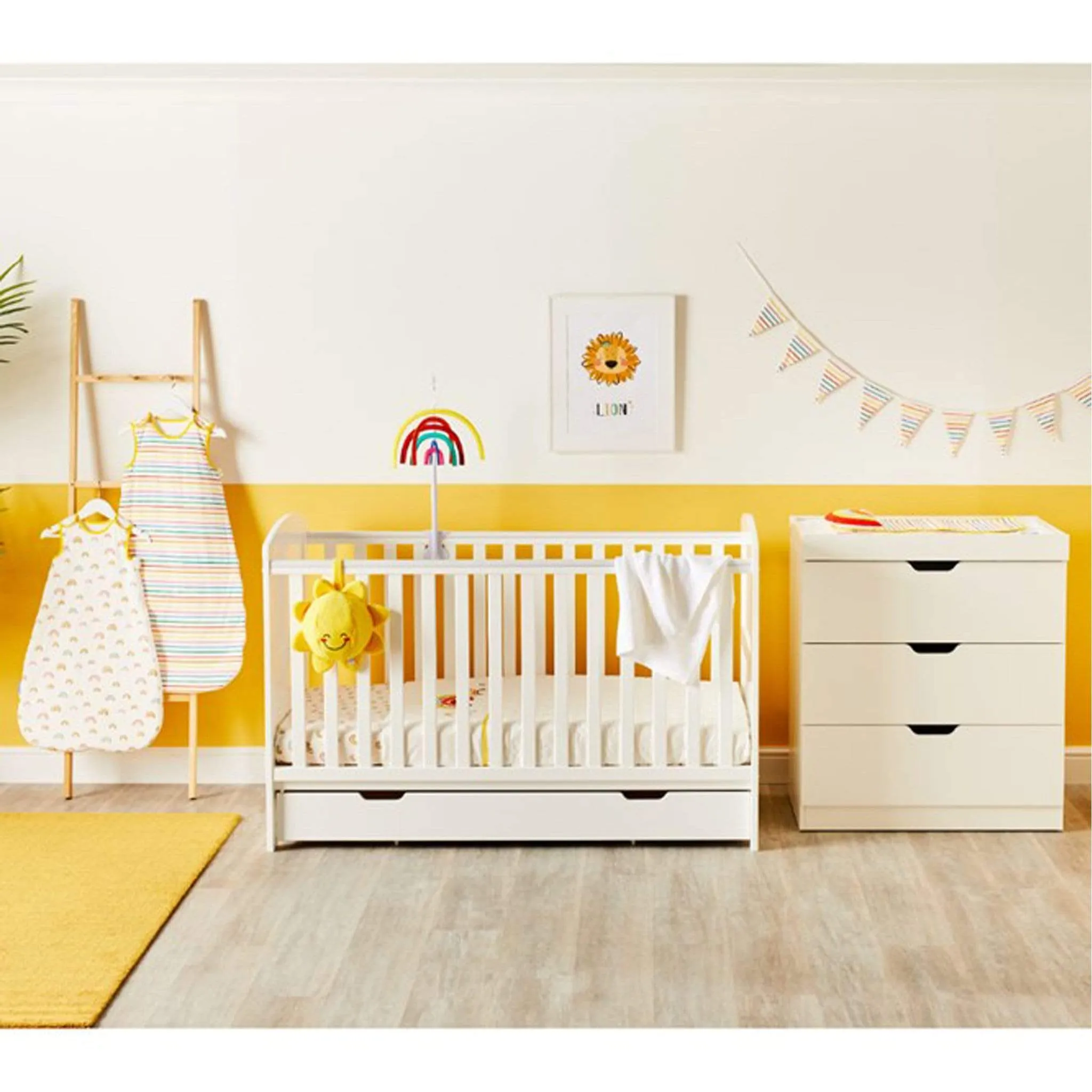 Ickle Bubba Rainbow Dreams Collection 10pc Nursery Starter Set