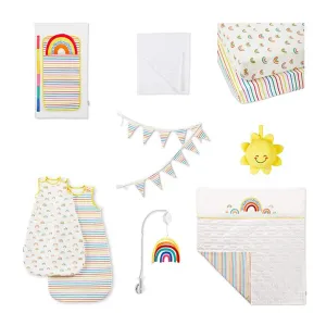 Ickle Bubba Rainbow Dreams Collection 10pc Nursery Starter Set