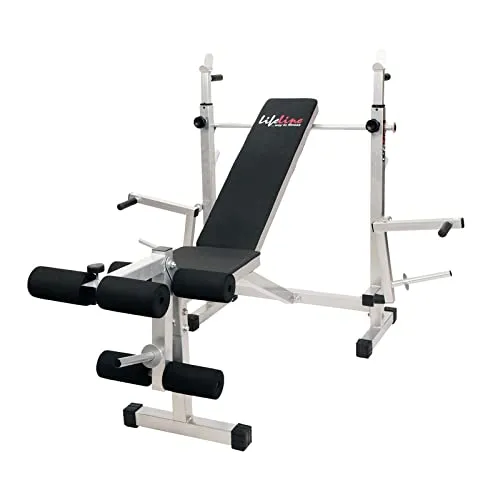 ifeline Fitness HG-002 Multi Home Gym Chest Biceps Back Triceps Legs for Men, 72kg Weight Stack, Free Installation Assistance (with LB-309 Multi Bench)