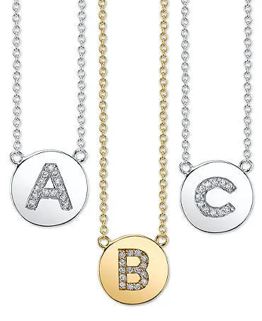 Initial Pendant - Multiple Options   Text