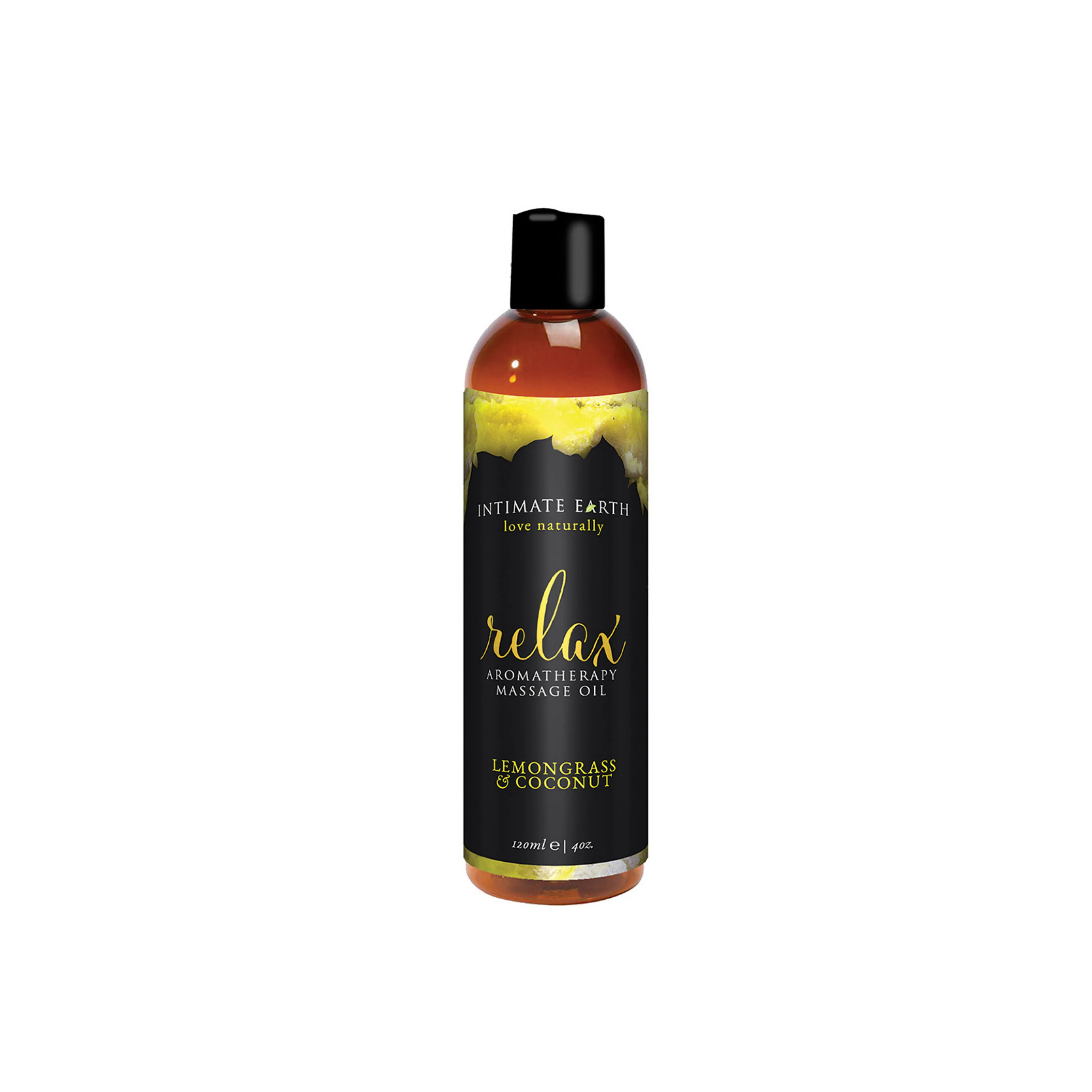 Intimate Earth Massage Oil - Relax - Lemongrass & Coconut