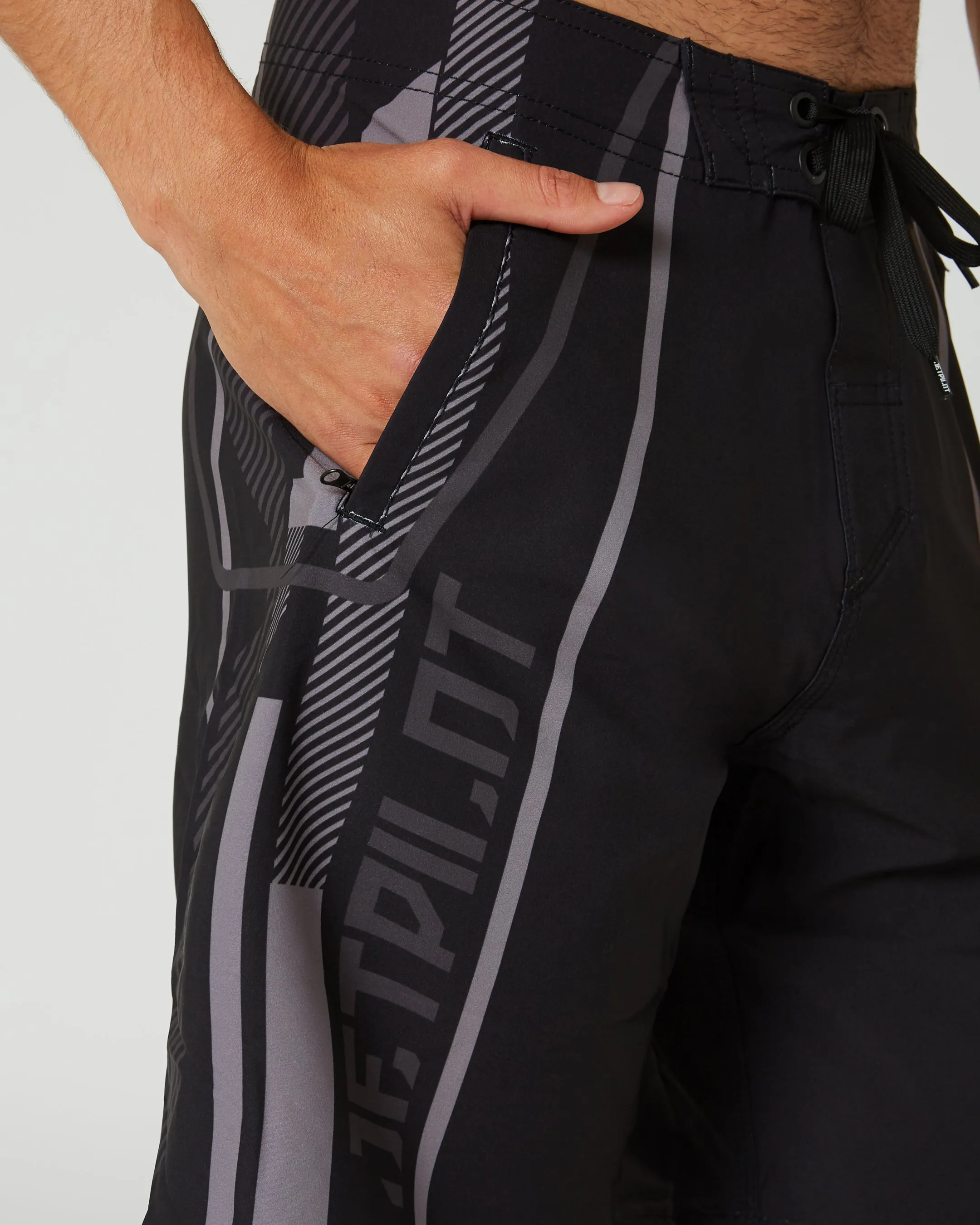 Jetpilot Rally Mens Boardshorts - Black/Charcoal