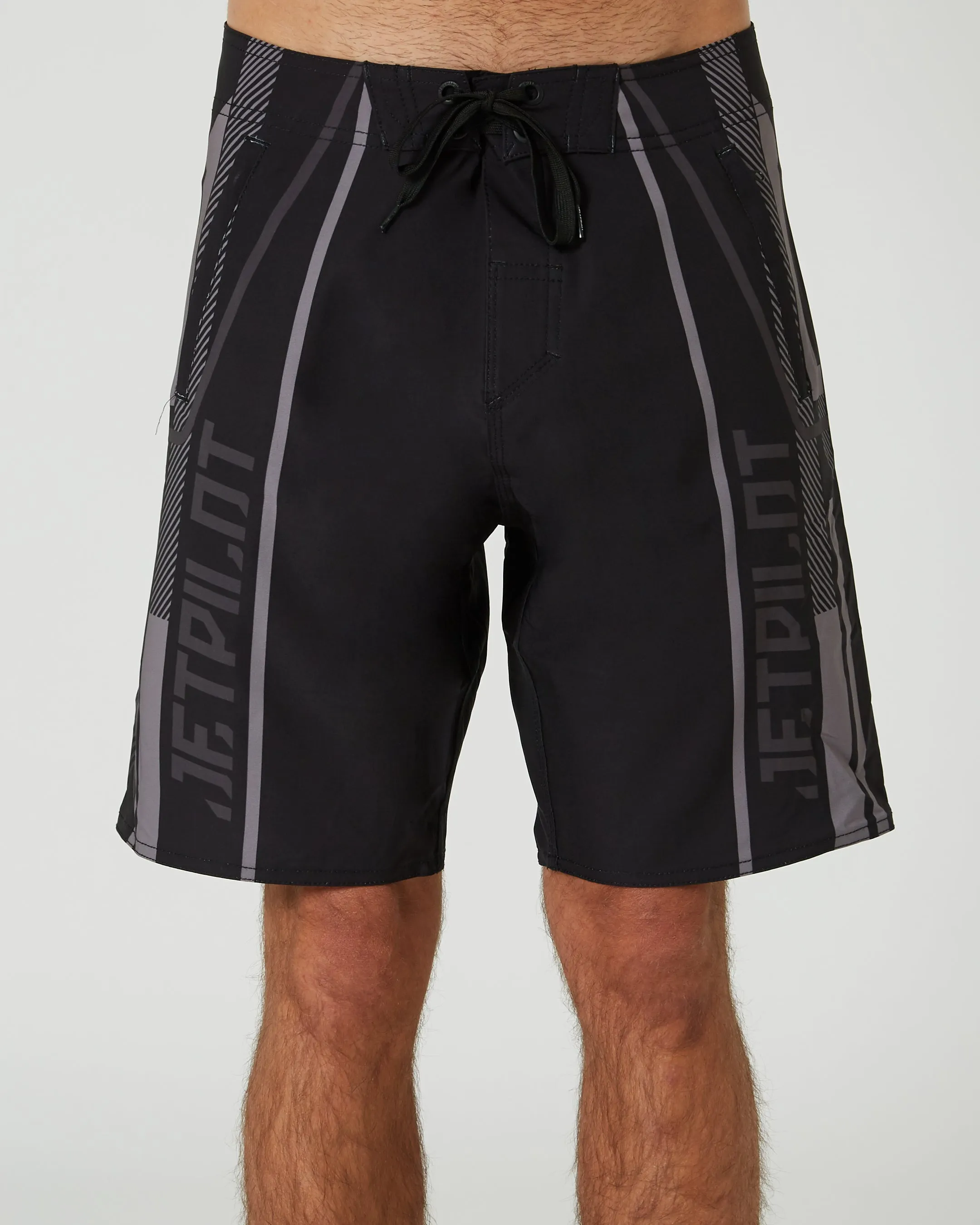 Jetpilot Rally Mens Boardshorts - Black/Charcoal
