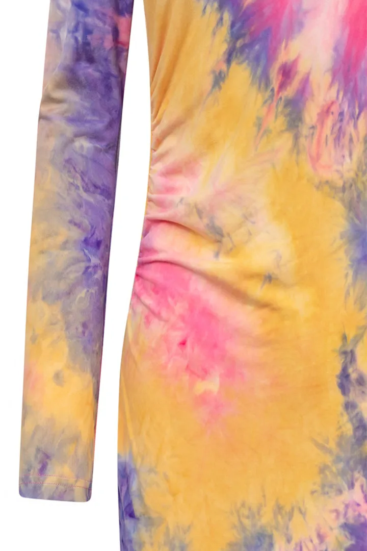 Joan One Shoulder Dress - Tie dyed