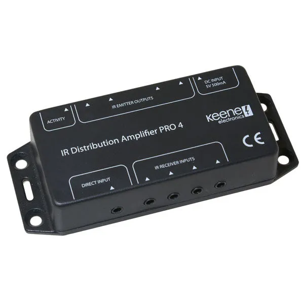 Keene IR Distribution Amplifier Kit Pro4 Including Fascia Mount Receiver IRPKIT4F2
