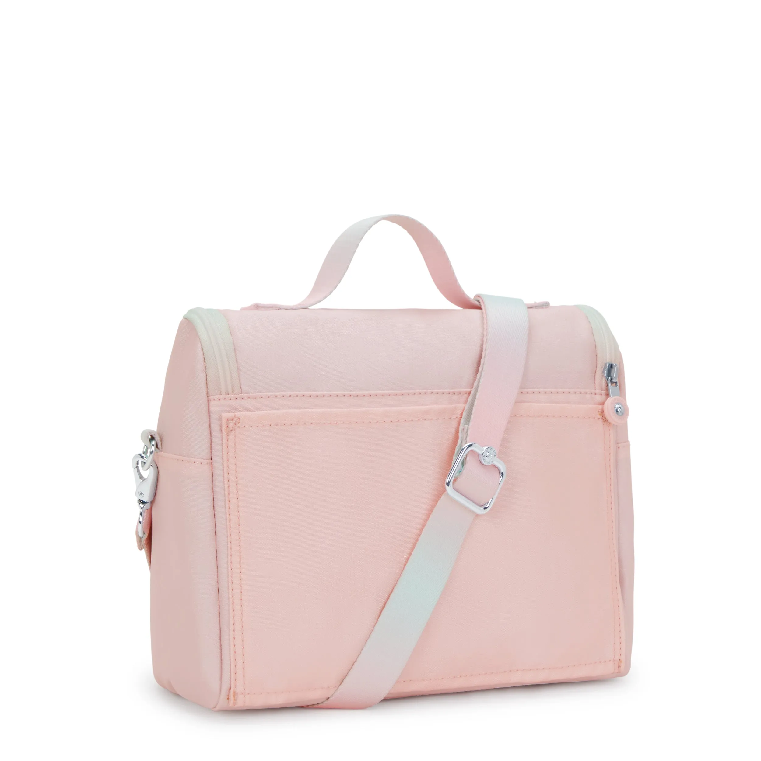 Kipling New Kichirou Blush Metallic Large Lunch Bag with Trolley Sleeve C2I5356-E7L