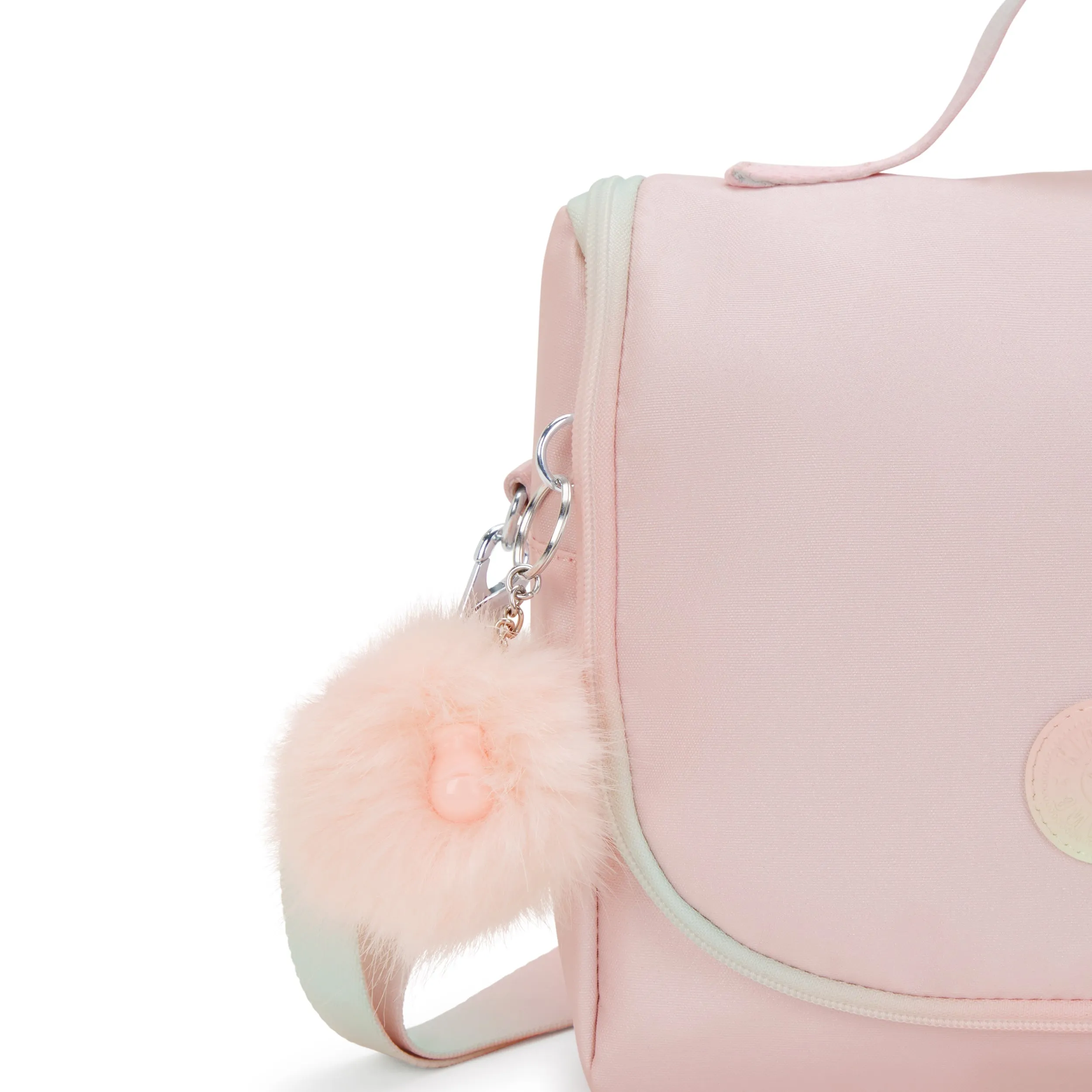 Kipling New Kichirou Blush Metallic Large Lunch Bag with Trolley Sleeve C2I5356-E7L