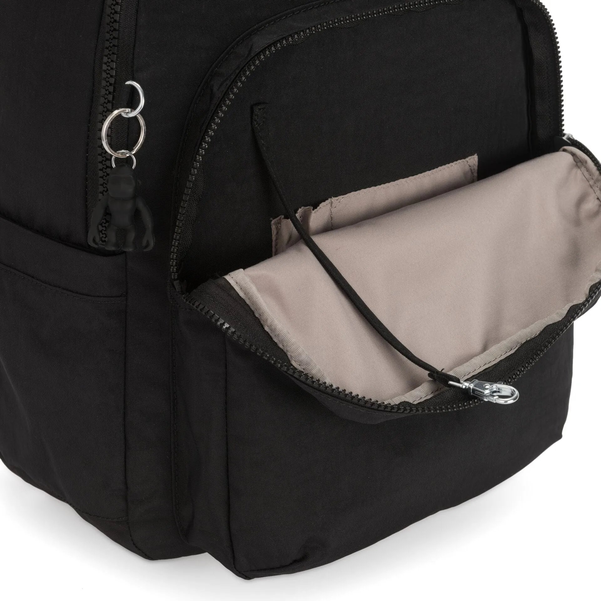 KIPLING-SEOUL-Large Backpack-Black Noir-I5210-P39