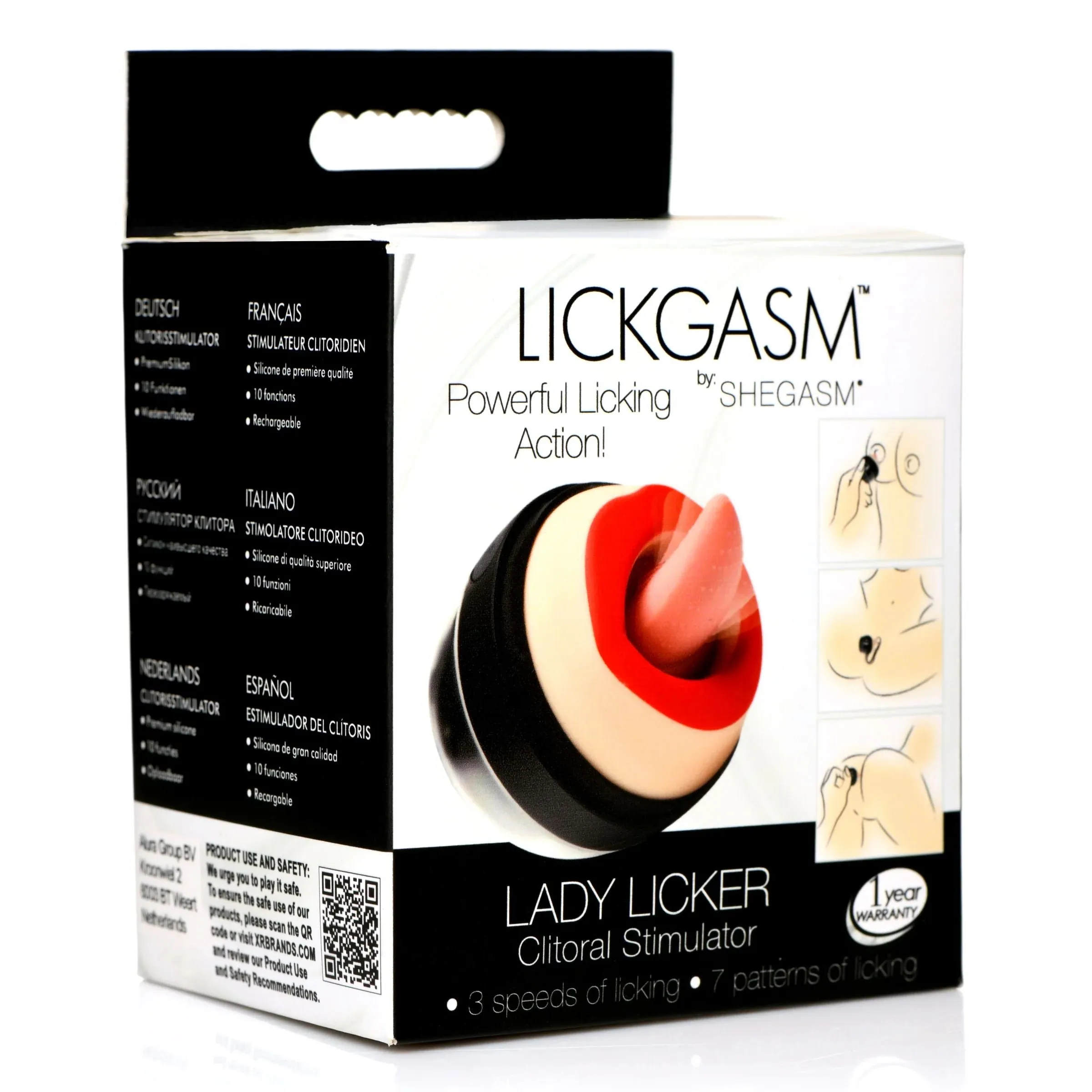 Lady Licker Rotating Tongue Stimulator with Discreet Case
