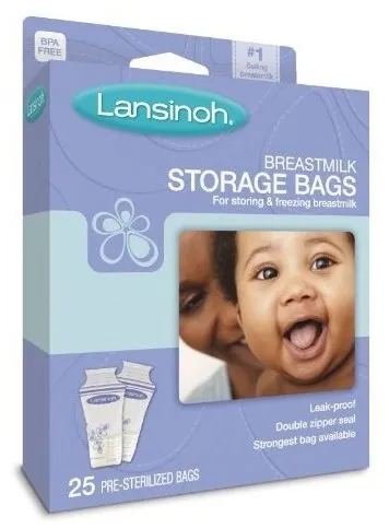 Lansinoh Breastmilk Storage Bags - 25 ct - 6 pk
