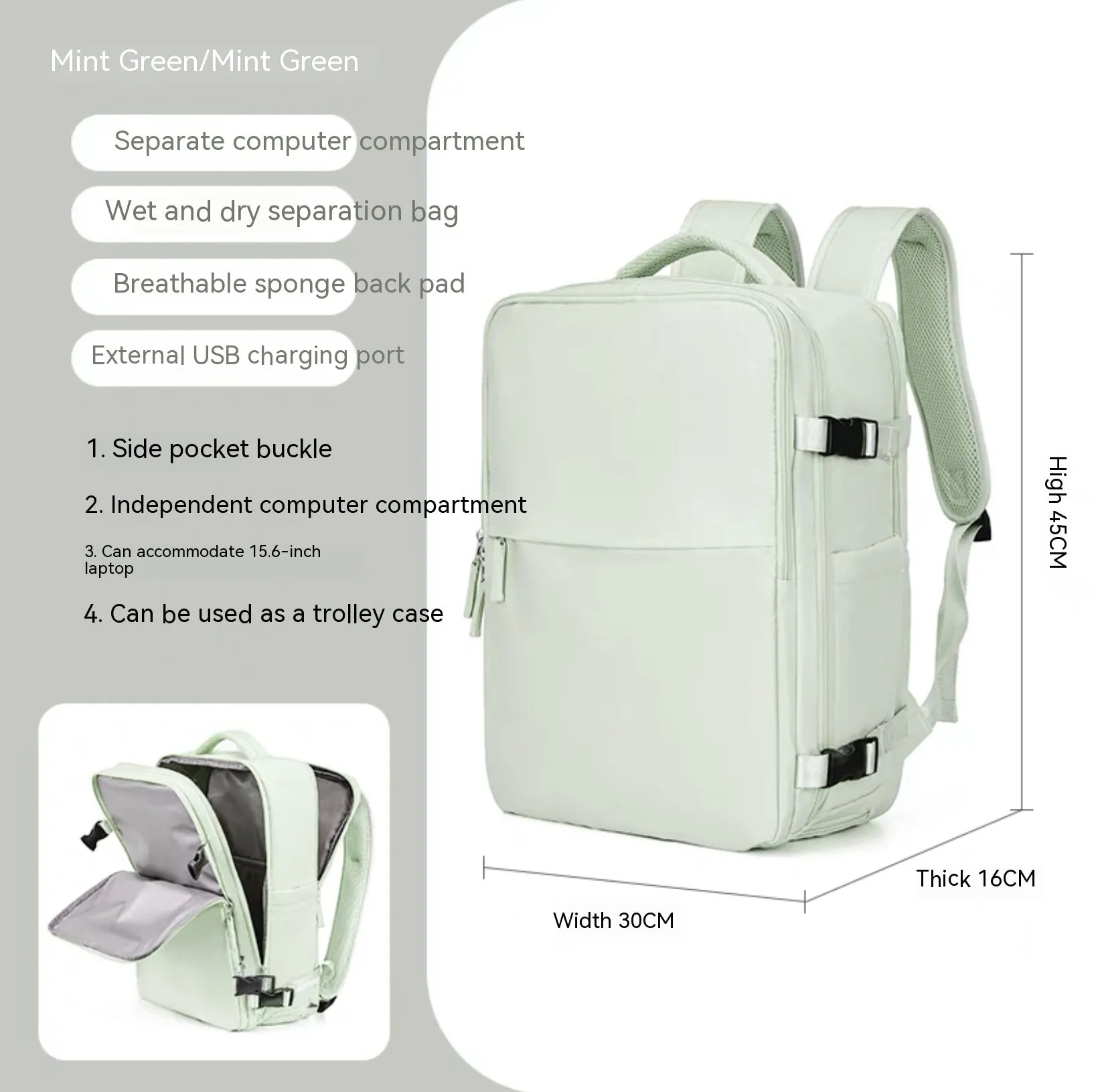 Large Capacity Travel Waterproof Backpack