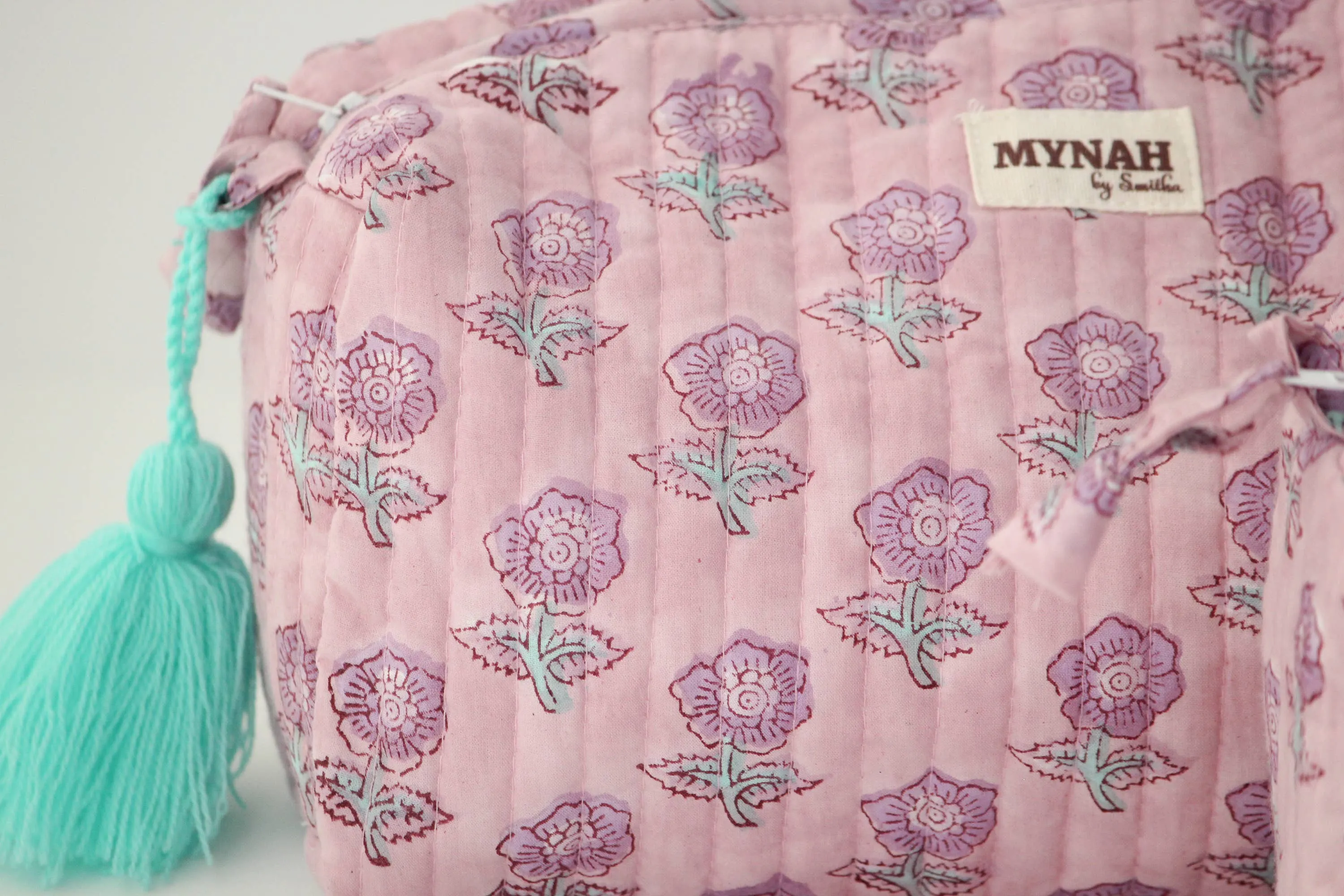 Lavender Motif Travel/ Makeup Bag