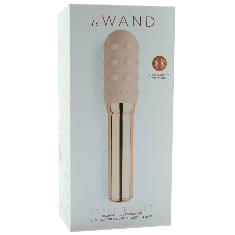 Le Wand Chrome Grand Bullet Rechargeable Vibrator Rose Gold