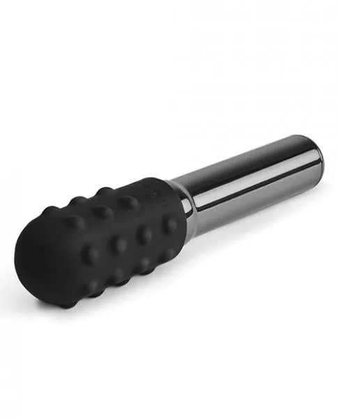Le Wand Grand Bullet Rechargeable w/ Textured Ring - Black