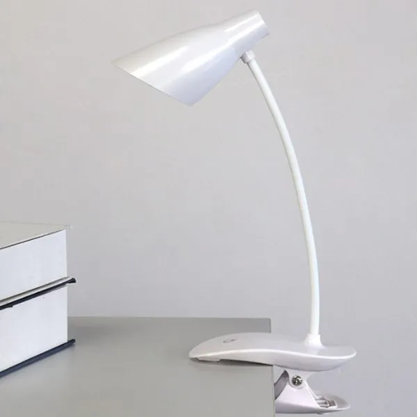 LED Touch on/Off Switch Rechargeable Clip Lamp