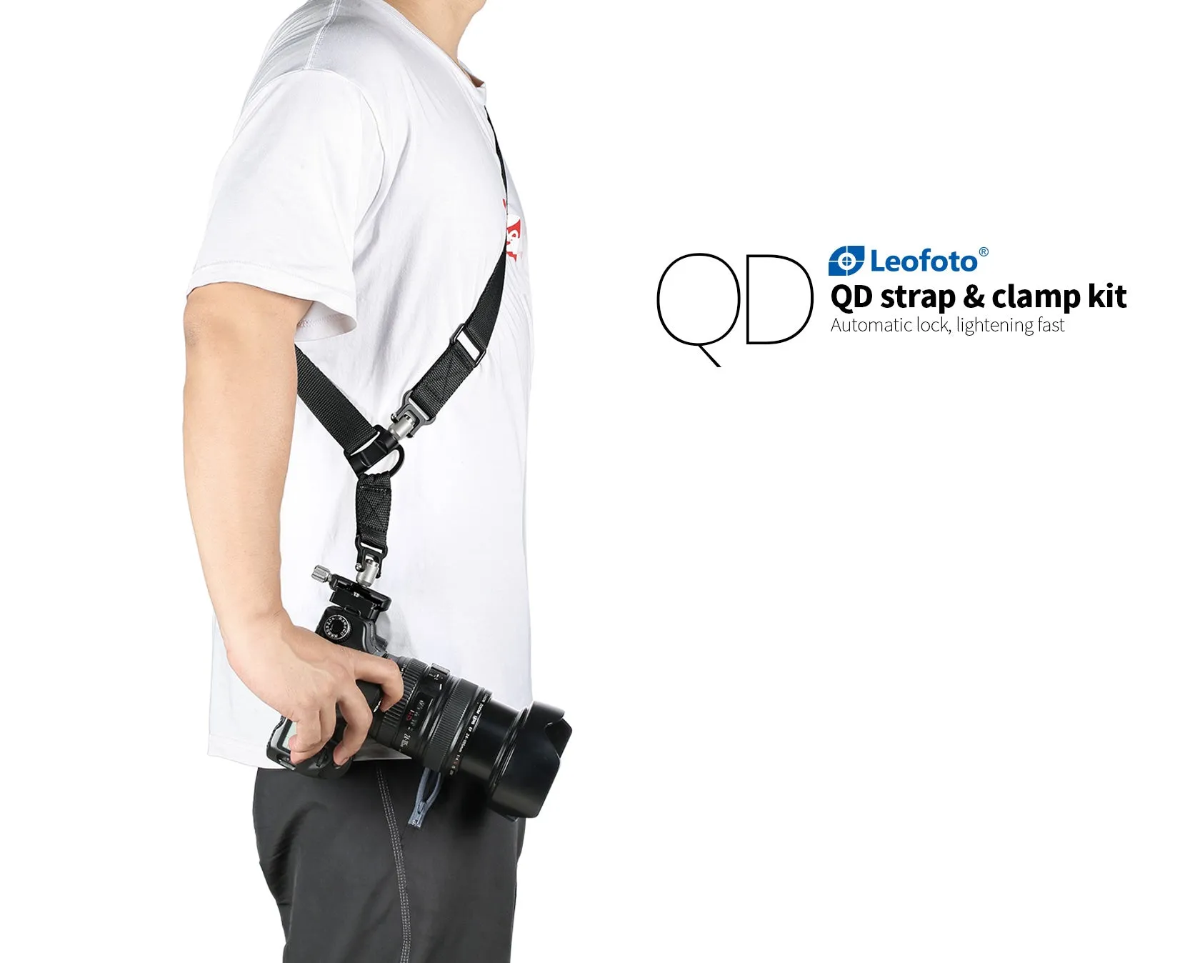 Leofoto SP-01 DC-22Q QD Strap & Clamp Kit