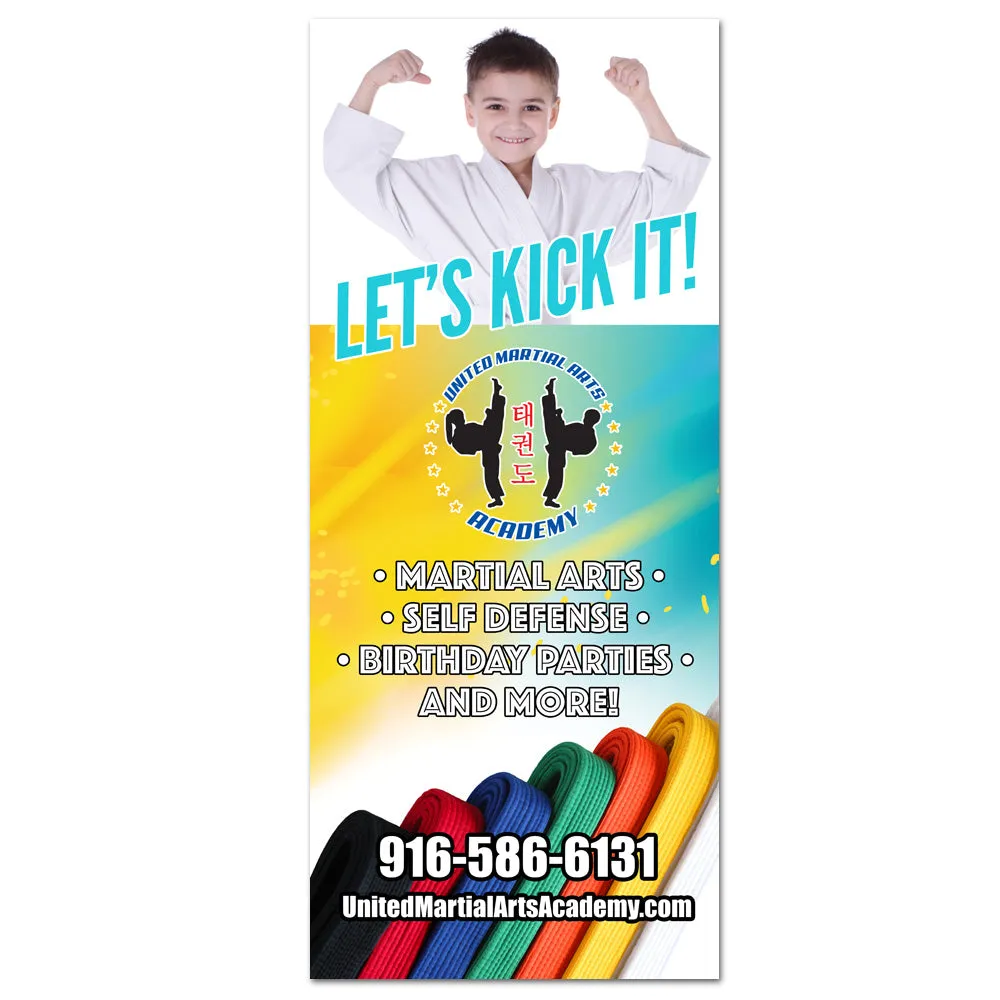 Let's Kick It Pop Up Banner
