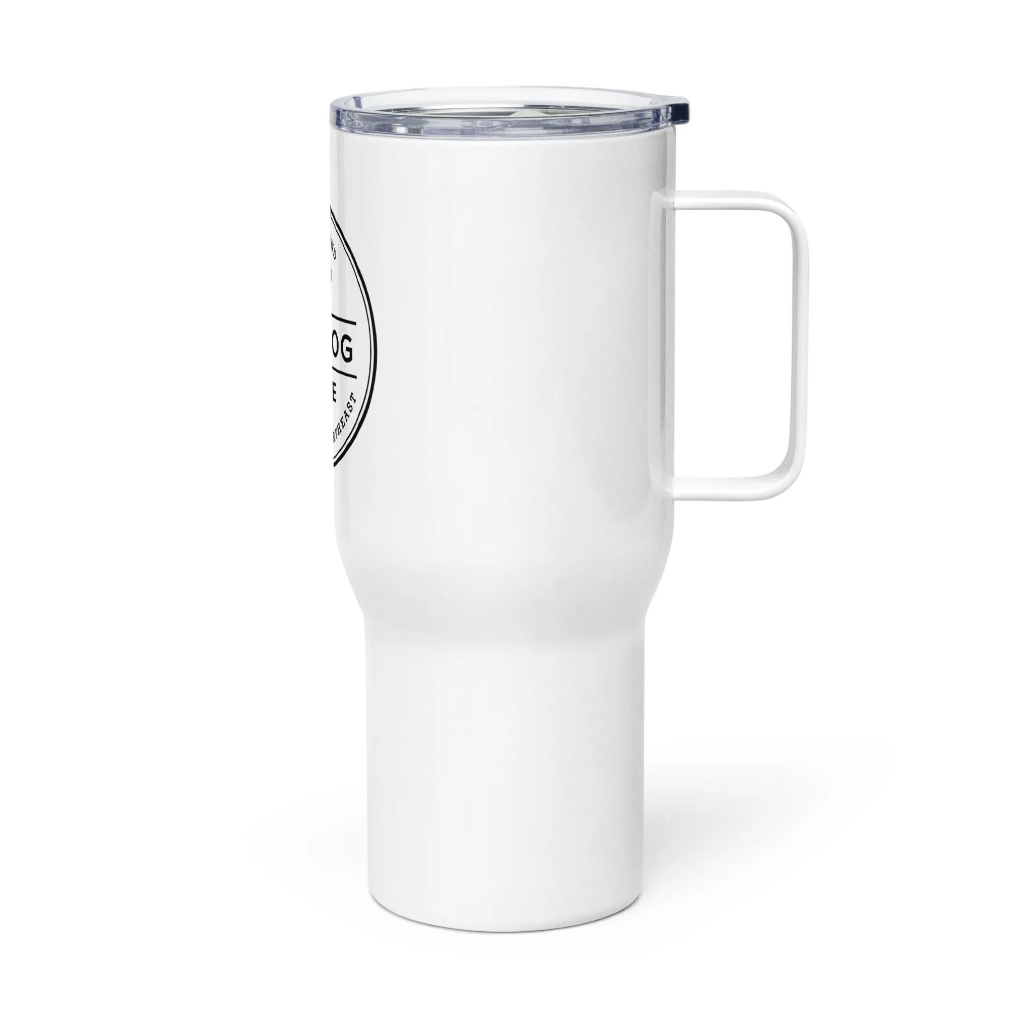 LIBR Logo Travel mug with a handle