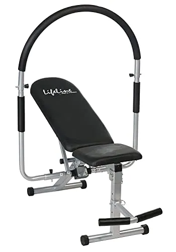 Lifeline Fitness HG-002 Multi Home Gym Combo with LB-301 AB Care Bench for Home Gym, 72kg Weight Stack