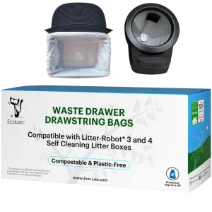 Litter-Robot 4 and 3 Compatible Compostable Drawstring Waste Drawer Liners