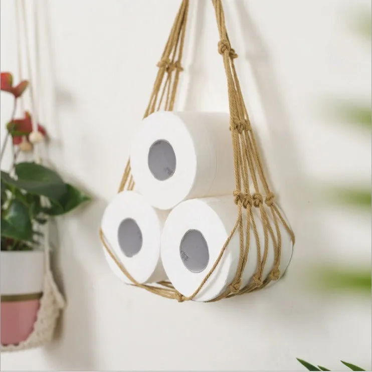 Living Room Wall Hanging Paper Bag & Storage Solutions | Magazine Book Organizer