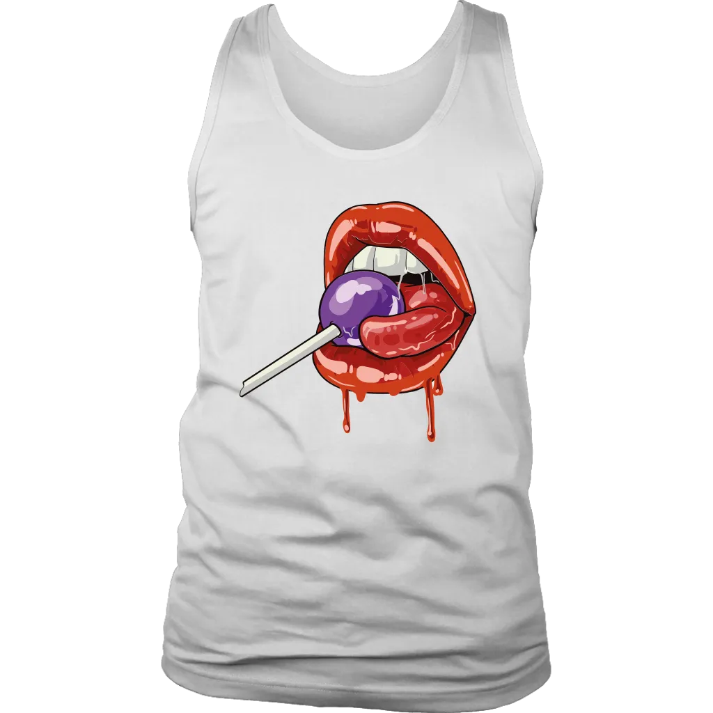 Lollipop T-shirt, Funny Gift T-shirt, Lips Shirt,