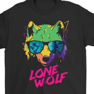 Lone Wolf T-shirt, Wolf Gift, Wolf T-shirt, Wolf Shirt, Lone Wolf Gift