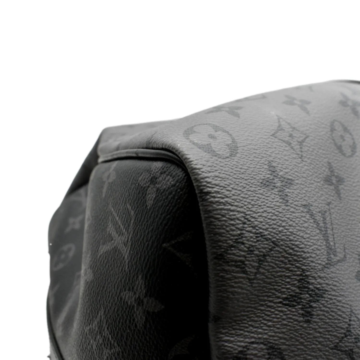 LOUIS VUITTON Keepall 50 Bandouliere Monogram Eclipse Canvas Travel Bag Black
