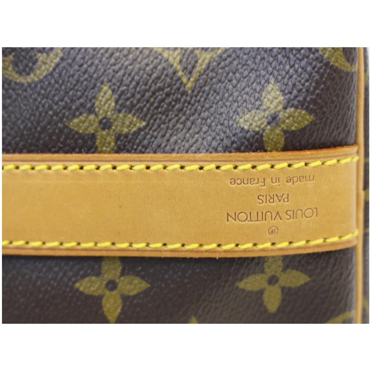 LOUIS VUITTON Keepall 55 Bandouliere Monogram Canvas Travel Bag Brown