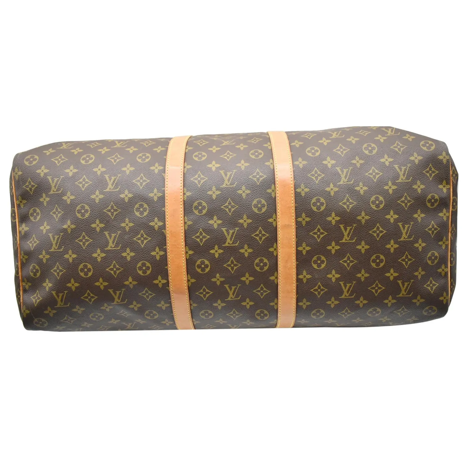 LOUIS VUITTON Keepall 60 Monogram Canvas Travel Bag Brown