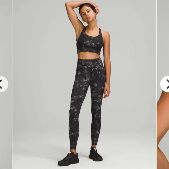 Lululemon Energy Bra Longline *Medium Support, B–D Cups Aquila Black size 10