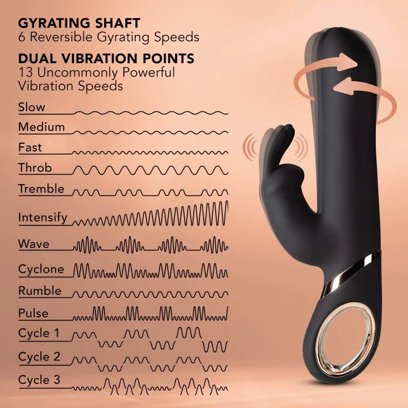 Lush Victoria Rabbit Vibrator - Black