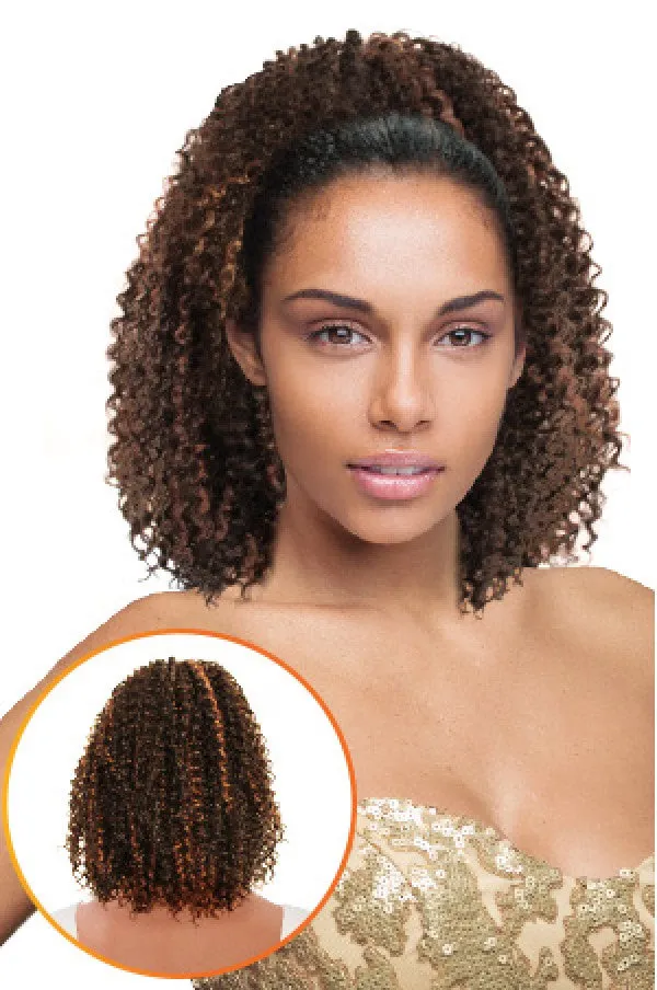 Magic Gold Drawstring Ponytail - Begonia