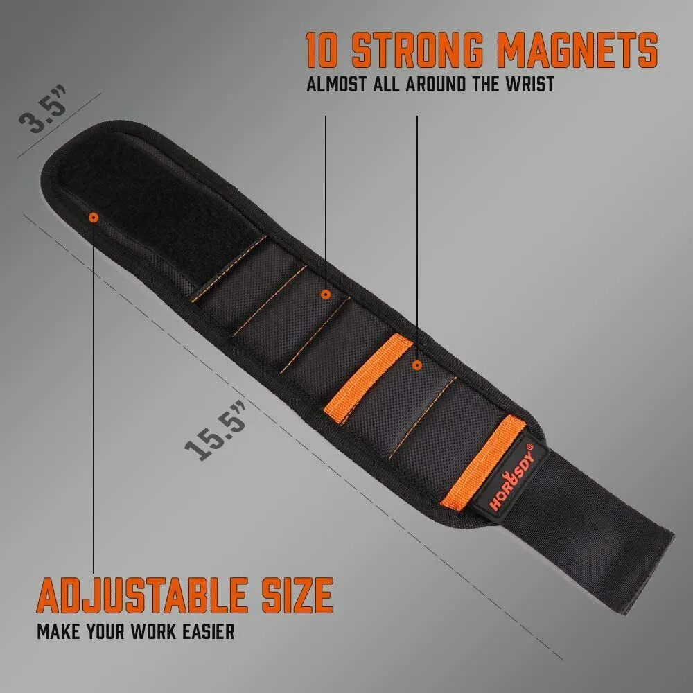 Magnetic Wristband & Universal Socket Grip Tool Set - 7-19mm - Handyman's Essential