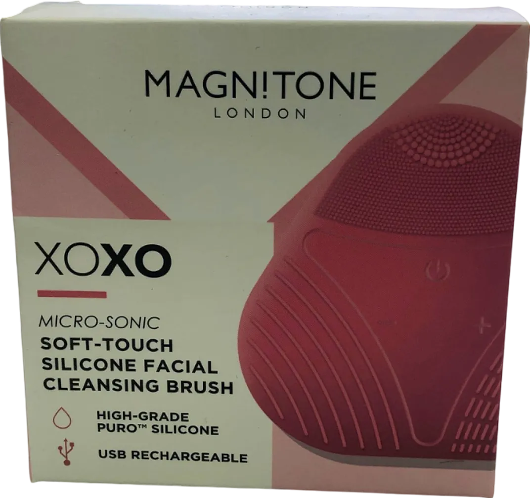 Magnitone XOXO Micro-Sonic Soft-Touch Silicone Facial Cleansing Brush