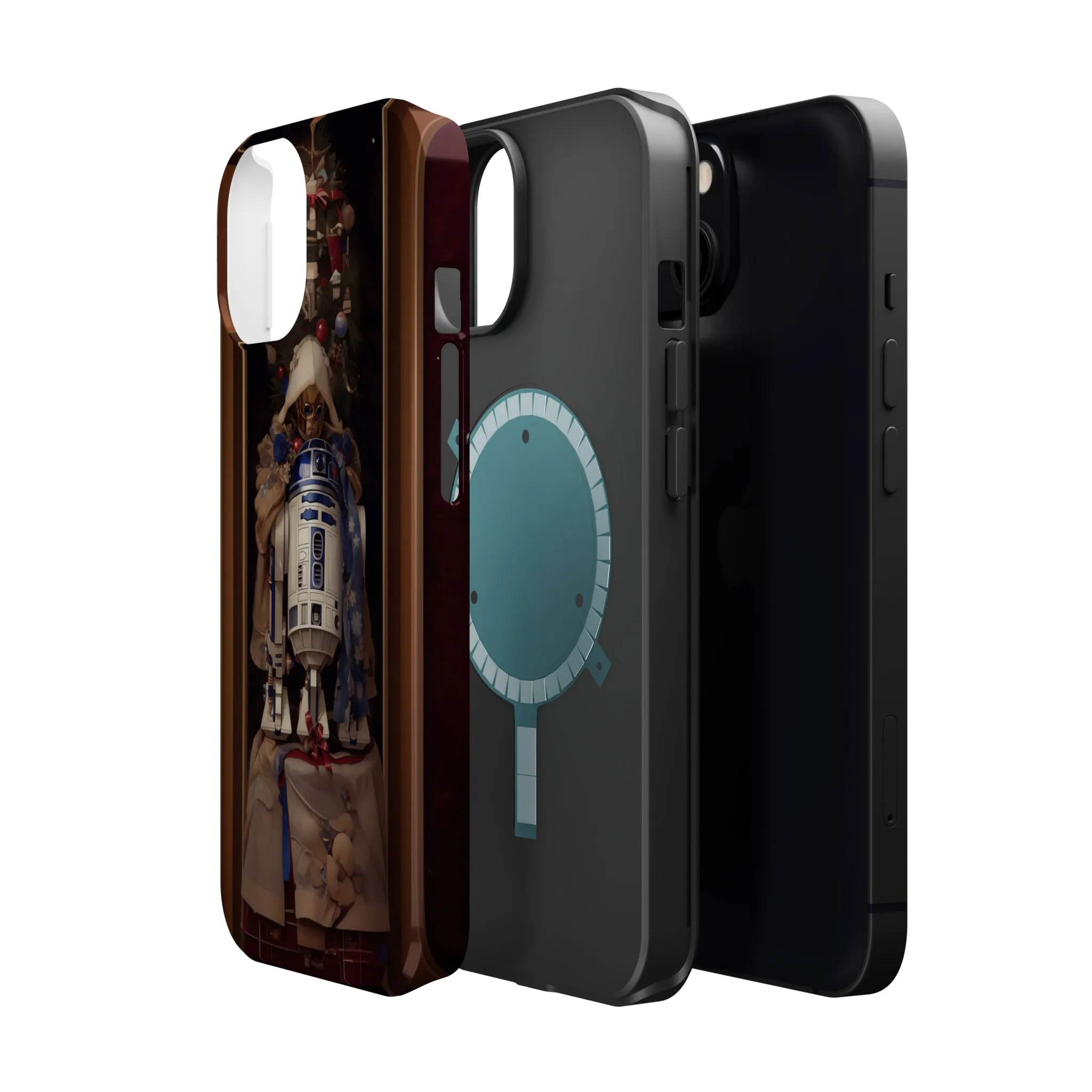 MagSafe Tough iPhone Case - R2D2 Norman Rockwell Christmas Card