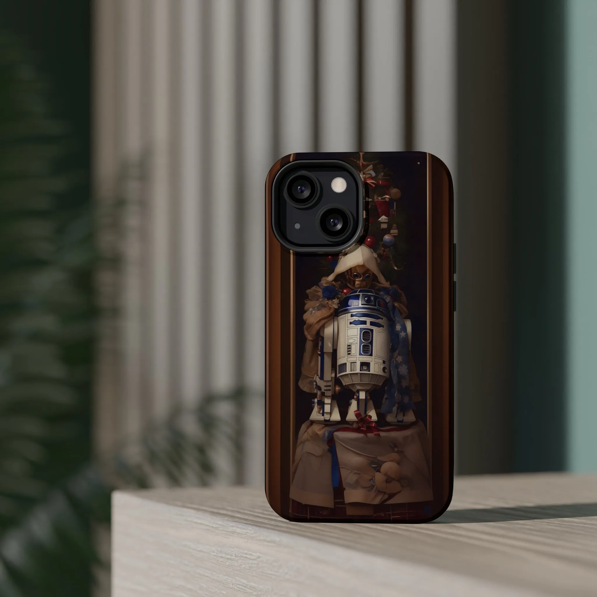 MagSafe Tough iPhone Case - R2D2 Norman Rockwell Christmas Card
