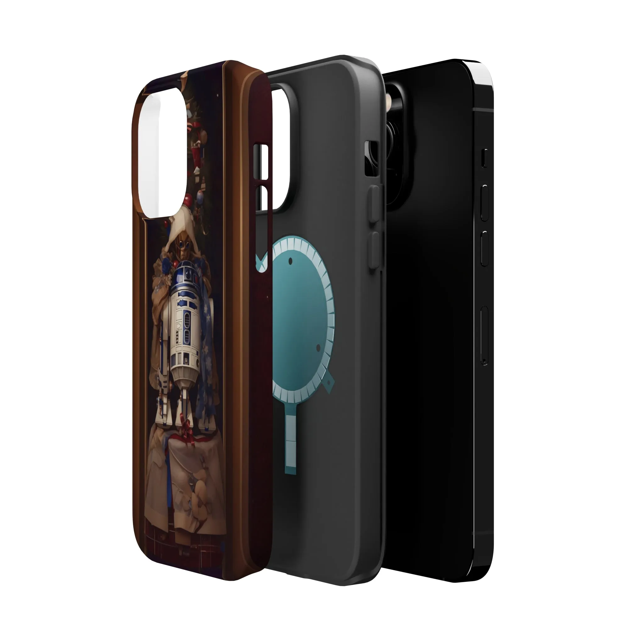 MagSafe Tough iPhone Case - R2D2 Norman Rockwell Christmas Card
