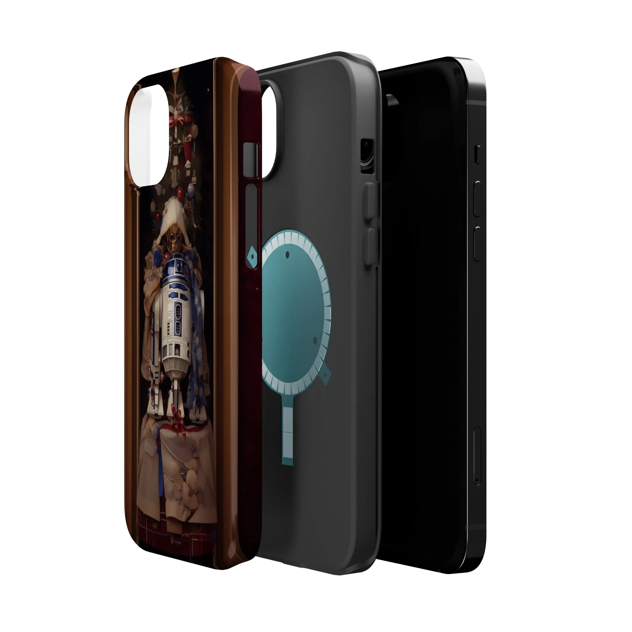 MagSafe Tough iPhone Case - R2D2 Norman Rockwell Christmas Card